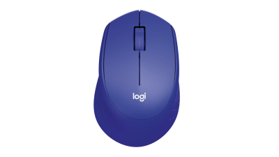 Мышь беспроводная Logitech M330 SILENT PLUS синяя