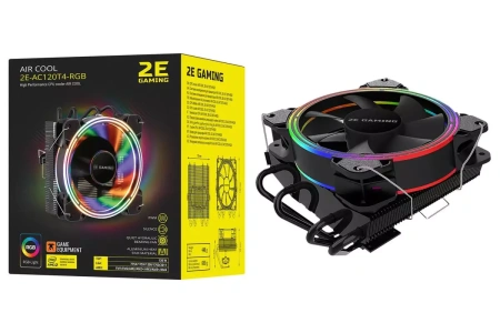 Кулер для процессора 2E Gaming AIR COOL (AC120T4) RGB