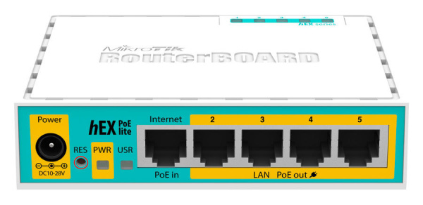 Маршрутизатор Mikrotik hEX PoE lite (RB750UPr2) Маршрутизатор Mikrotik hEX PoE lite (RB750UPr2)
