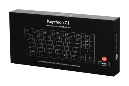 Клавиатура Keychron C1 Wired 87 Key Hot-Swap Gateron Switch RGB Blue