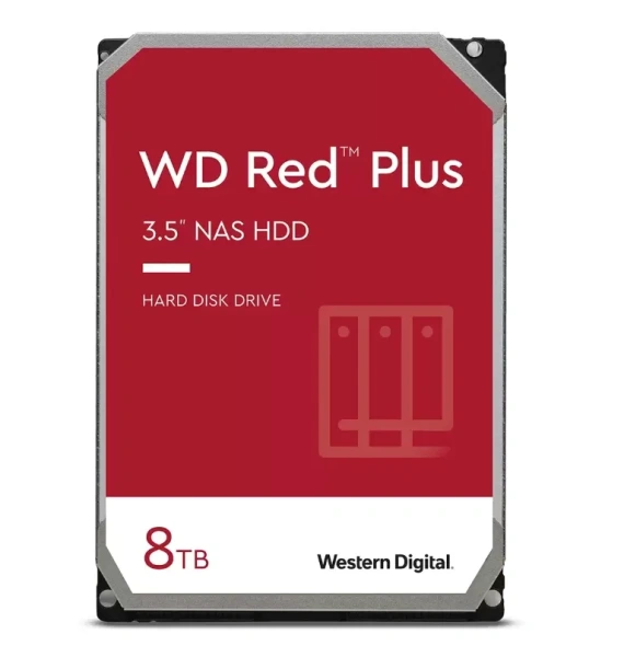 Жесткий диск Western Digital Red Plus 8ТБ WD80EFZZ Жесткий диск Western Digital Red Plus 8ТБ WD80EFZZ