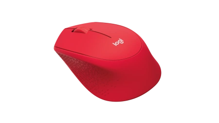 Мышь беспроводная Logitech M330 SILENT PLUS красная 