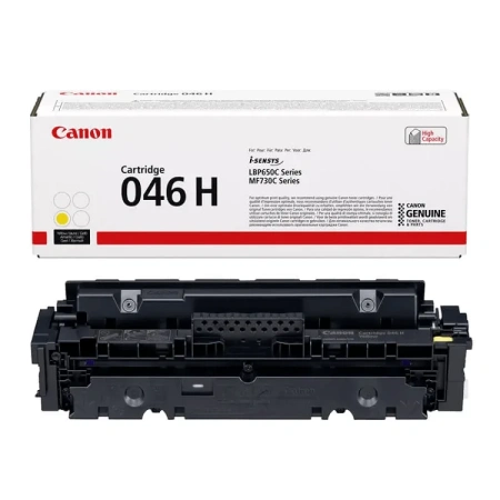 Картридж лазерный Canon 046H желтый, с чипом
