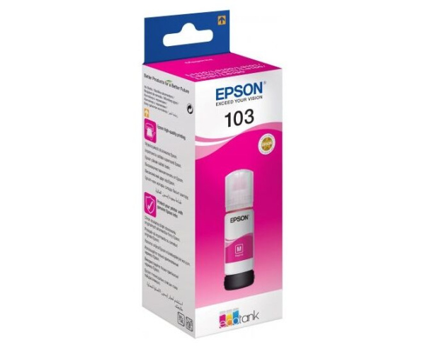 Чернила Epson 103 Ecotank Ink Bottle Magenta (C13T00S34A)