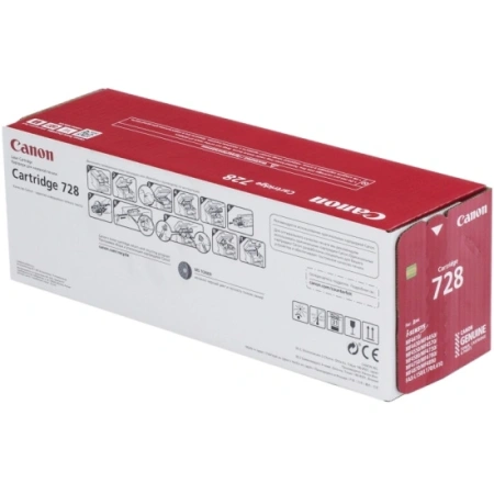 Картридж лазерный Canon 728 черный, с чипом