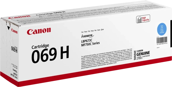 Картридж Canon 069H C голубой