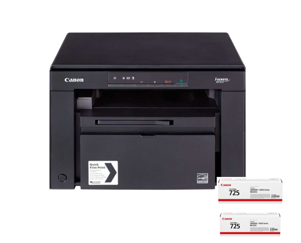 МФУ лазерное Canon i-SENSYS MF3010 + 2 картриджа МФУ лазерное Canon i-SENSYS MF3010 + 2 картриджа