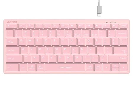 Клавиатура беспроводная A4Tech Fstyler FBX51C розовая