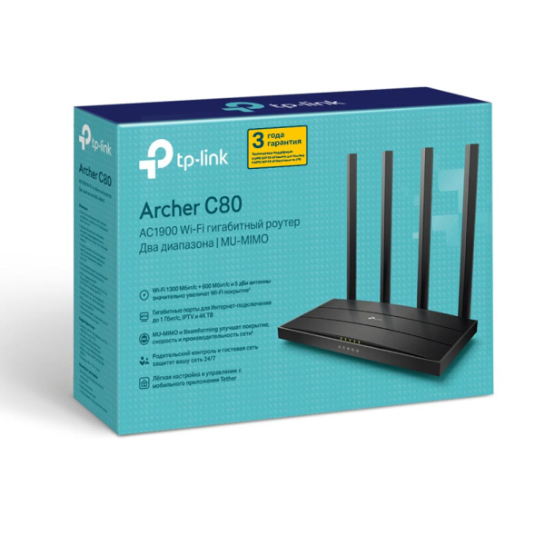 Wi-Fi роутер TP-LINK Archer C80 Wi-Fi роутер TP-LINK Archer C80