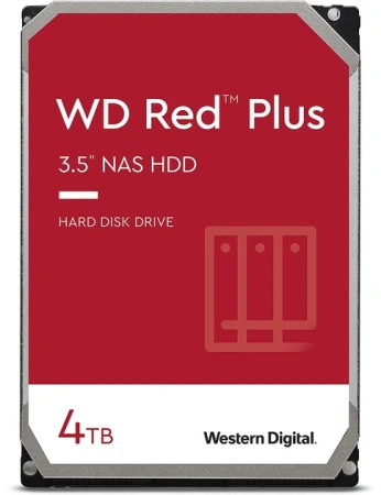 Жесткий диск Western Digital Red Plus 4ТБ WD40EFPX Жесткий диск Western Digital Red Plus 4ТБ WD40EFPX