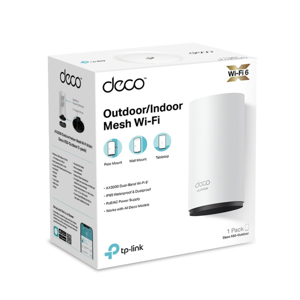 MESH-комплект TP-Link Deco X50-Outdoor (1-pack) MESH-комплект TP-Link Deco X50-Outdoor (1-pack)