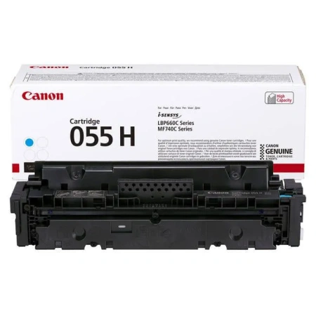 Картридж лазерный Canon 055H C голубой