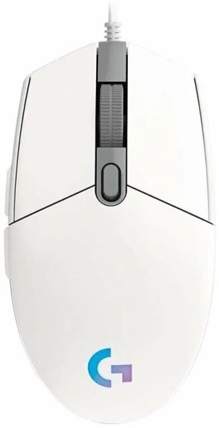 Мышь проводная Logitech G102 LIGHTSYNC, белый