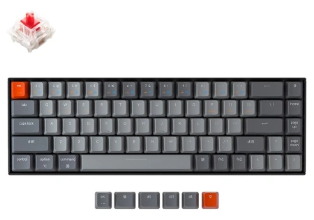 Беспроводная механическая клавиатура Keychron K6 Red Hot-Swap