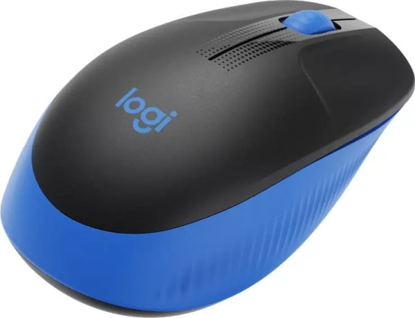 Мышь беспроводная Logitech M190, синий / черный Мышь беспроводная Logitech M190, синий / черный