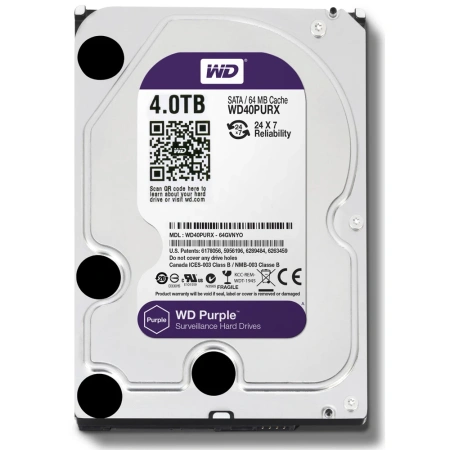 Жесткий диск Western Digital Purple 4ТБ WD40PURZ