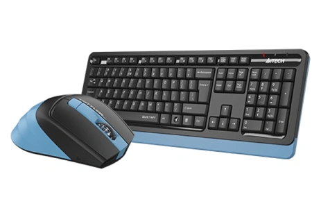 Клавиатура+мышь беспроводная A4Tech Fstyler FGS1035Q синий