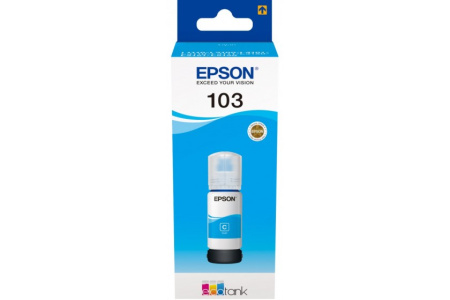 Чернила Epson 103 Ecotank Ink Bottle Cyan (C13T00S24A)