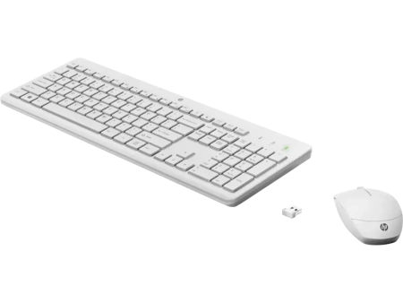 Комплект клавиатура+мышь беспроводная HP 230 белый (3L1F0AA)