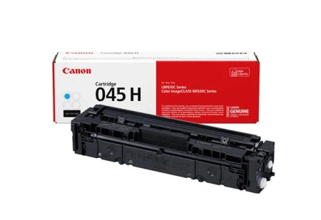 Картридж лазерный Canon 045H голубой, с чипом