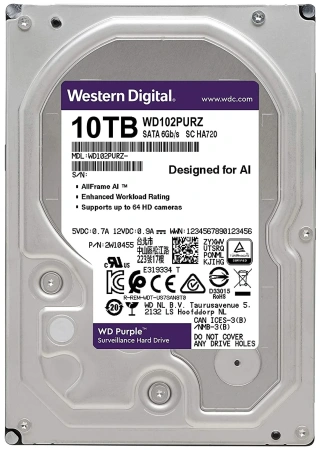 Жесткий диск Western Digital Purple 10ТБ WD102PURZ