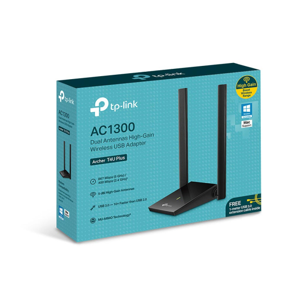Wi-Fi адаптер TP-LINK Archer T4U Plus Wi-Fi адаптер TP-LINK Archer T4U Plus