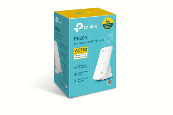 Усилитель беспроводного сигнала TP-LINK RE200 Усилитель беспроводного сигнала TP-LINK RE200