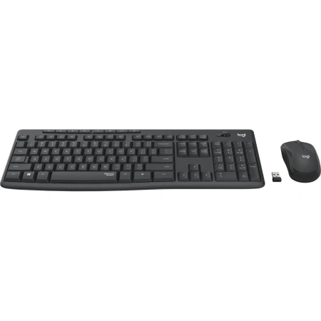 Комплект клавиатура+мышь беспроводная Logitech Combo MK295 Black
