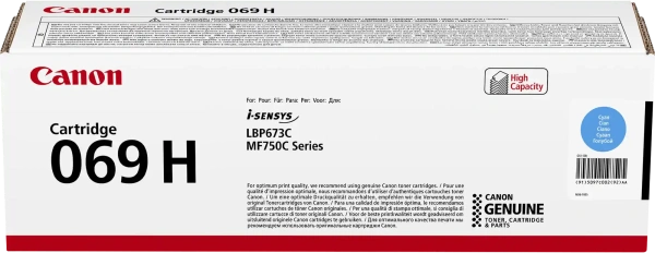 Картридж Canon 069H C голубой
