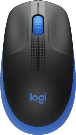 Мышь беспроводная Logitech M190, синий / черный