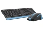 Клавиатура+мышь беспроводная A4Tech Fstyler FGS1035Q синий