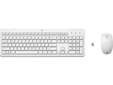 Комплект клавиатура+мышь беспроводная HP 230 белый (3L1F0AA)