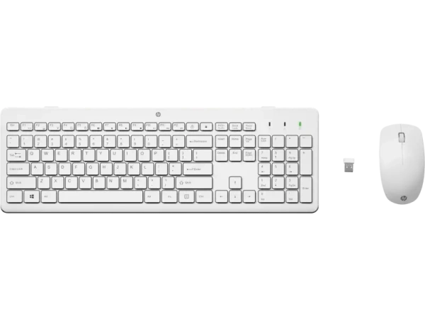 Комплект клавиатура+мышь беспроводная HP 230 белый (3L1F0AA)