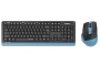 Клавиатура+мышь беспроводная A4Tech Fstyler FGS1035Q синий