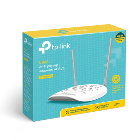 Wi-Fi роутер с ADSL2+ TP-LINK TD-W8961N Wi-Fi роутер с ADSL2+ TP-LINK TD-W8961N