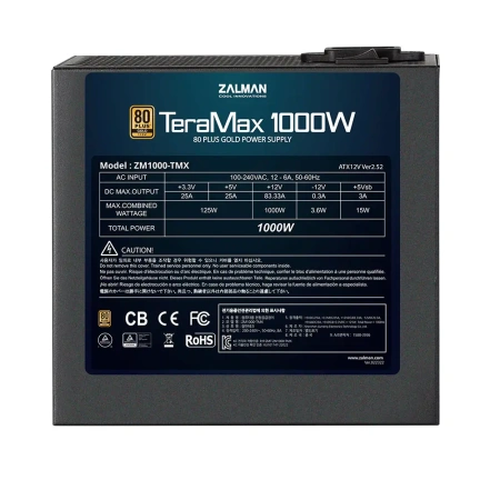 Блок питания ZALMAN TeraMax ZM1000-TMX 1000 Вт (ZM1000-TMX)