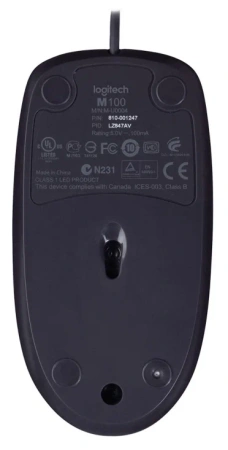 Мышь проводная Logitech B100