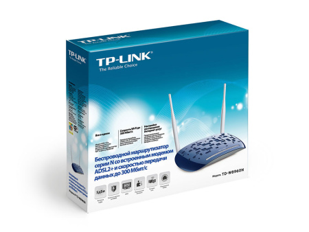 Wi-Fi роутер с ADSL2+ TP-LINK TD-W8960N Wi-Fi роутер с ADSL2+ TP-LINK TD-W8960N
