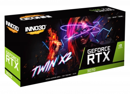Видеокарта INNO3D GeForce RTX 3070 Twin X2 LHR