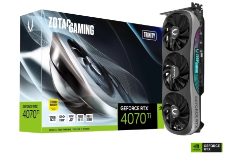 Видеокарта ZOTAC GAMING GeForce RTX 4070 Ti Trinity