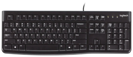 Клавиатура проводная Logitech Keyboard K120 EER Black USB