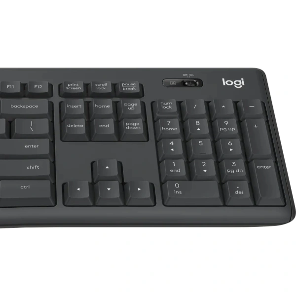 Комплект клавиатура+мышь беспроводная Logitech Combo MK295 Black