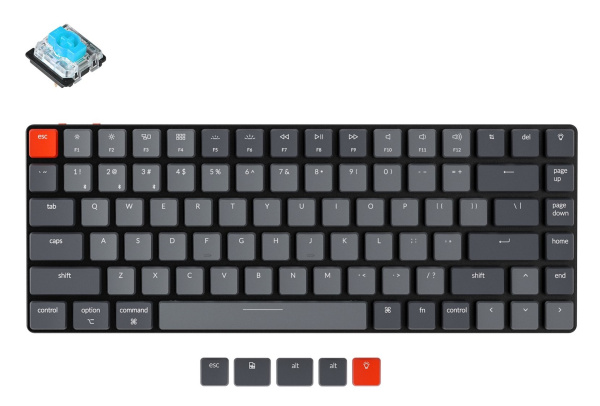 Беспроводная механическая клавиатура Keychron K3 Blue Беспроводная механическая клавиатура Keychron K3 Blue