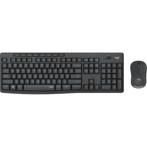 Комплект клавиатура+мышь беспроводная Logitech Combo MK295 Black