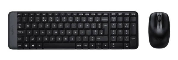 Комплект клавиатура + мышь Logitech Wireless Combo MK220 Black USB