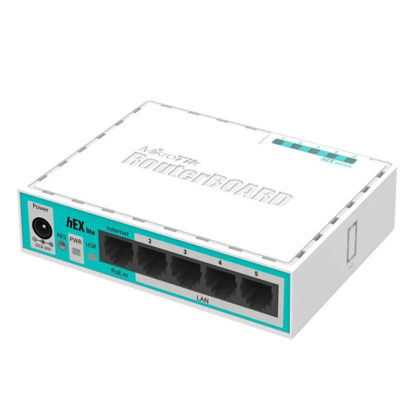 Маршрутизатор MikroTik hEX lite (RB750r2) Маршрутизатор MikroTik hEX lite (RB750r2)