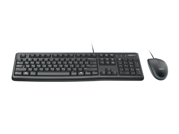 Клавиатура+мышь проводная Logitech MK120 черный