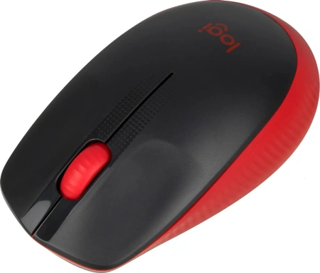 Мышь беспроводная Logitech M190, красный / черный