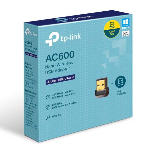 Wi-Fi адаптер TP-LINK Archer T600U Nano Wi-Fi адаптер TP-LINK Archer T600U Nano