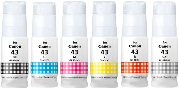 Чернила Canon GI-43 GY серый